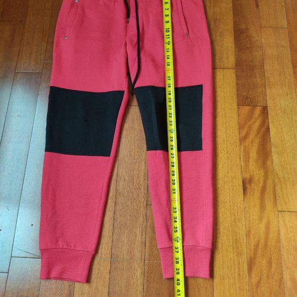 Mens Standard Fashion Fleece Jogger with Colorblock Detail - Picture 3 of 4